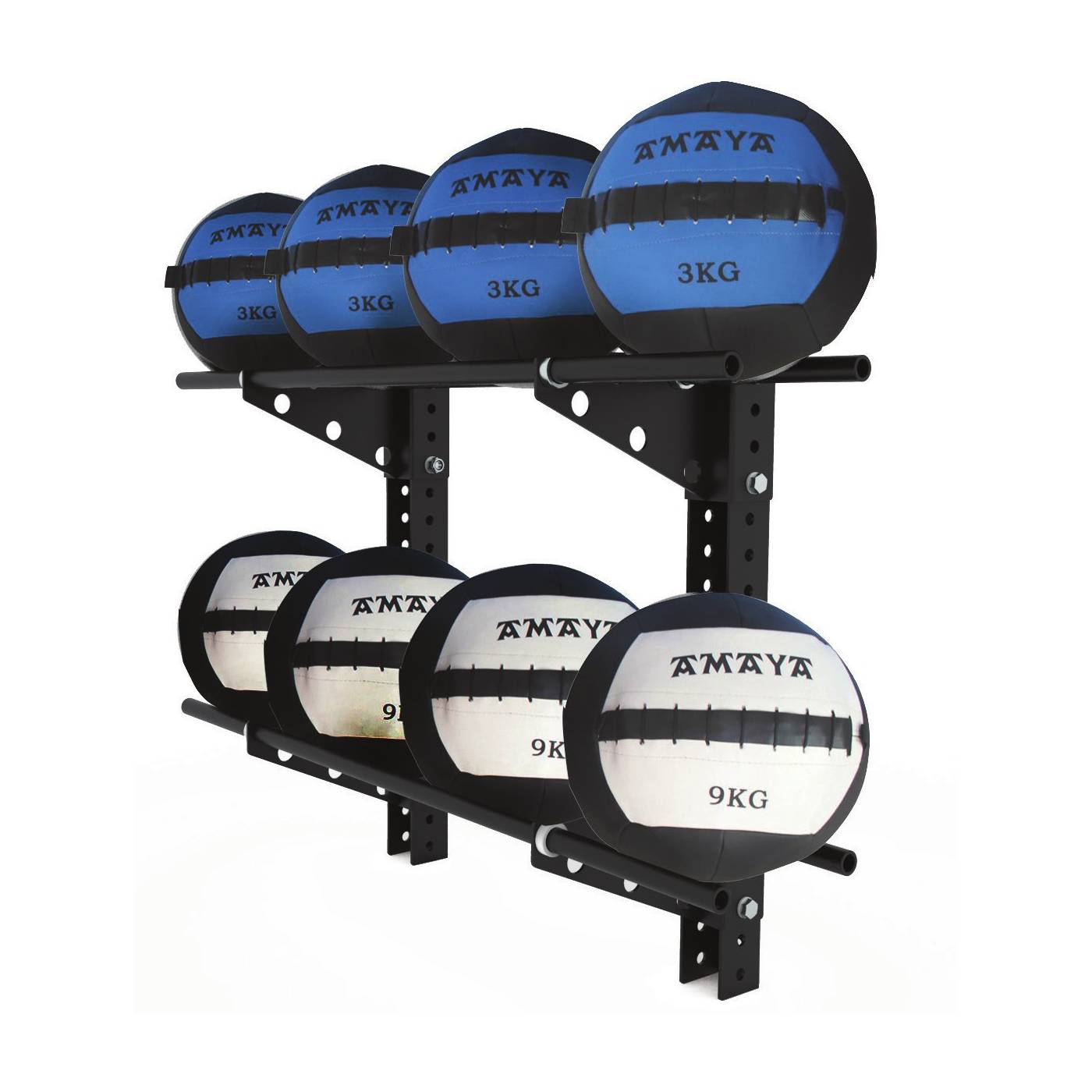 Estantería de pared para balones medicinales