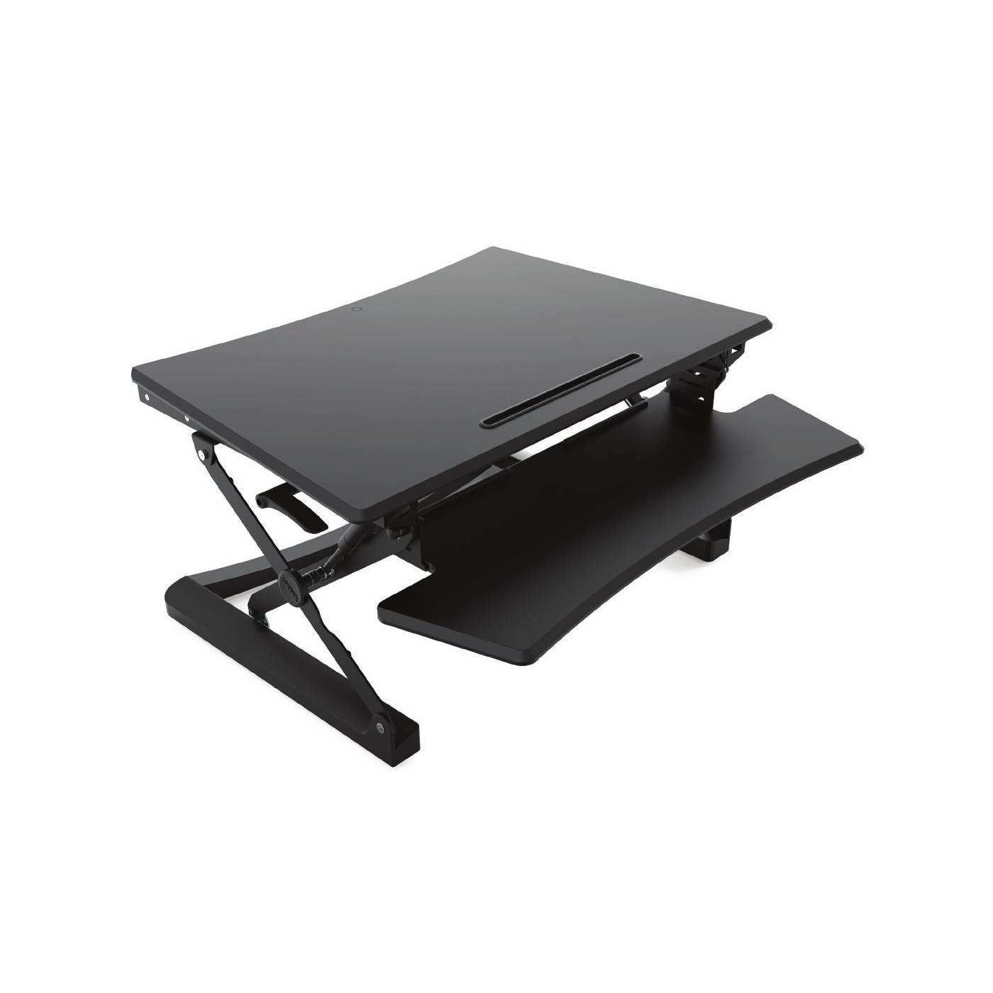 Sit-stand desktop workstation