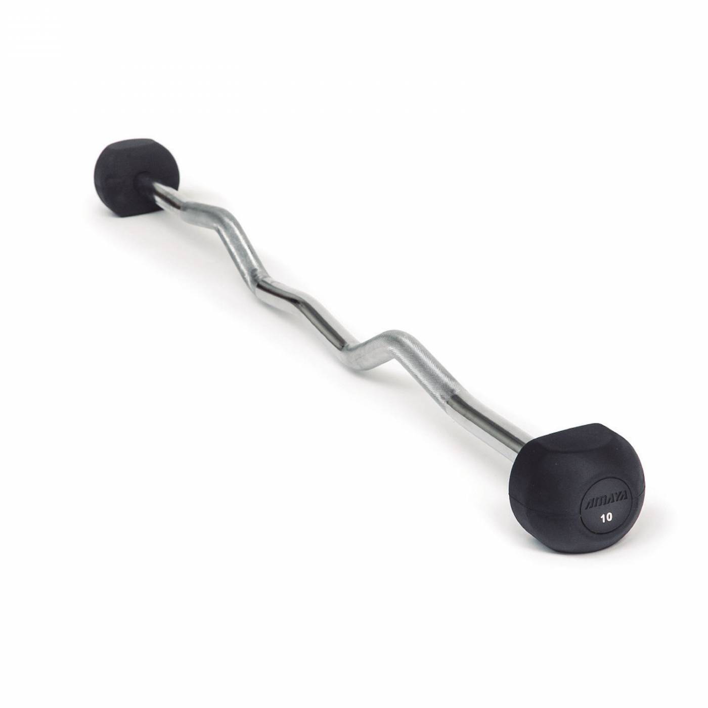 Barra curva caucho negro