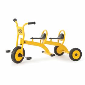 Triciclo escolar doble