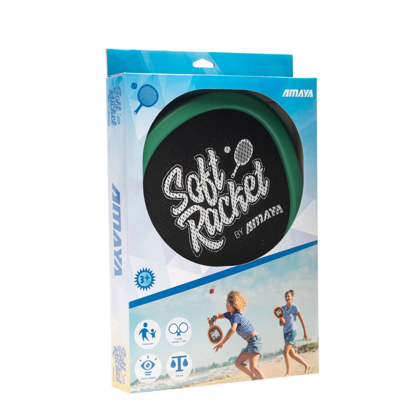 Soft Racket by Amaya Varios colores. Set 2 Und + Pompon